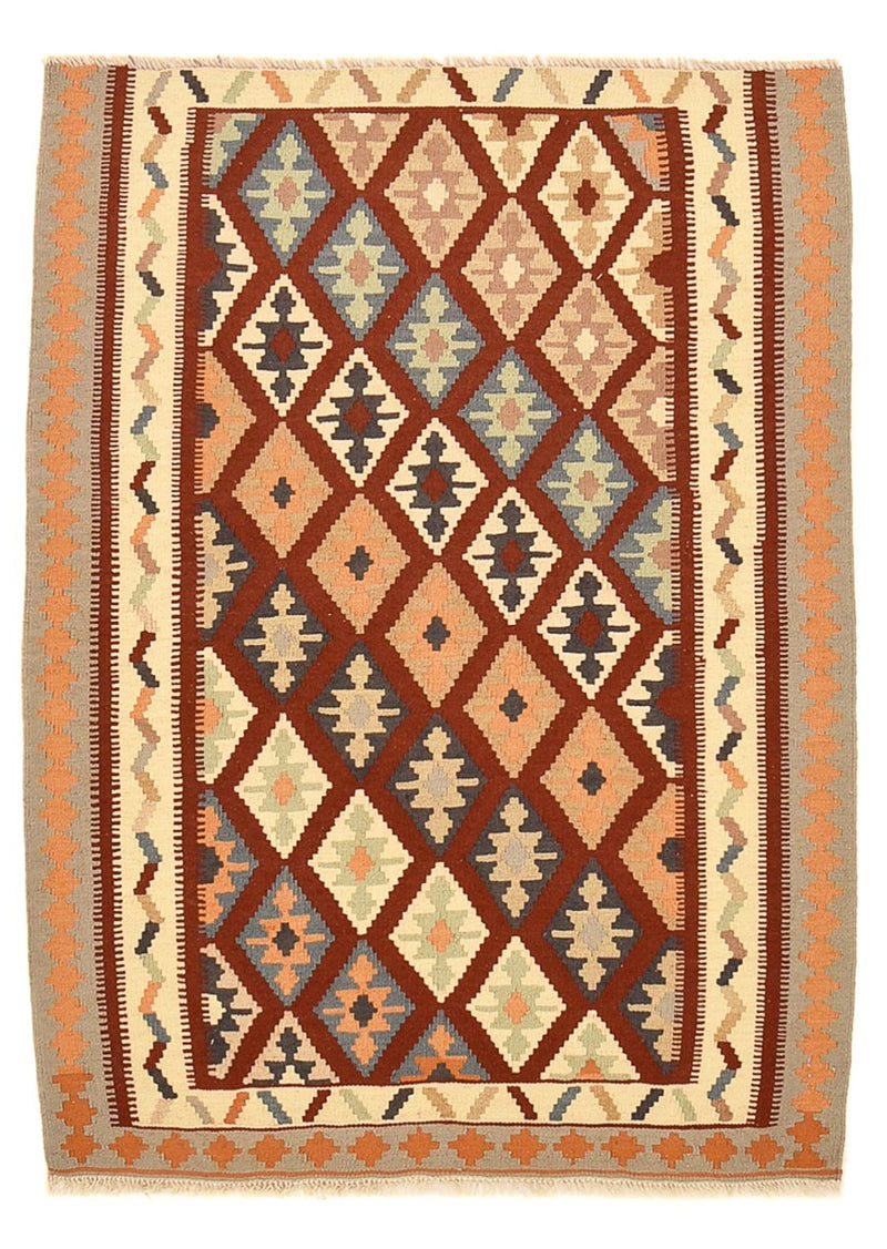 Kelim-tæppe - orientalsk - 140 x 100 cm - flerfarvet
