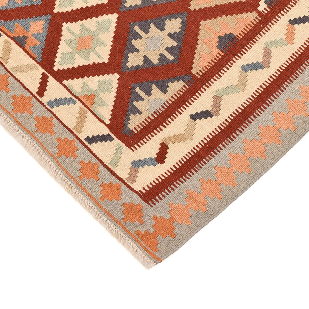 Kelim-tæppe - orientalsk - 140 x 100 cm - flerfarvet