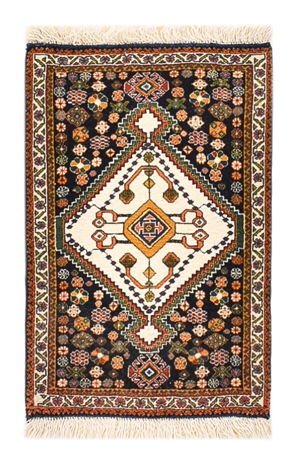 Gabbeh-tæppe - Kashkuli Persisk - 60 x 35 cm - flerfarvet
