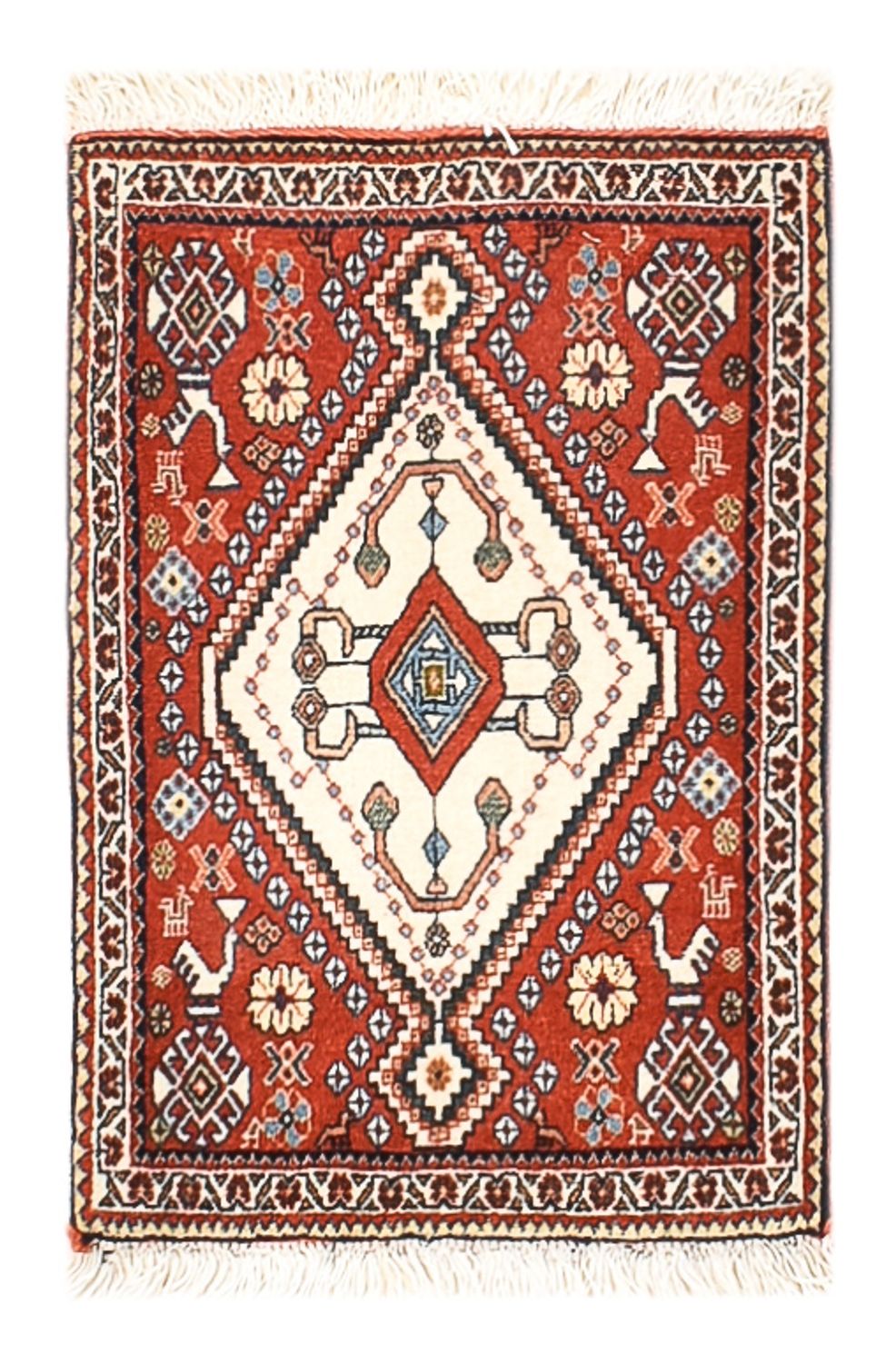 Gabbeh-tæppe - Kashkuli Persisk - 60 x 35 cm - rød