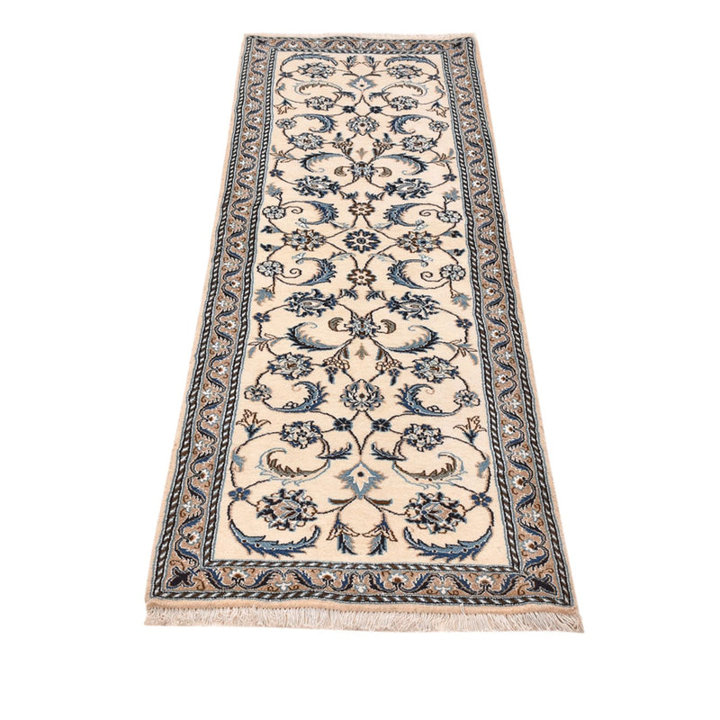 Løber Persisk tæppe - Nain - Royal - 200 x 60 cm - creme
