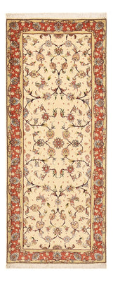 Løber Persisk tæppe - Tabriz - Premium - 205 x 81 cm - beige