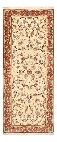 Løber Persisk tæppe - Tabriz - Premium - 205 x 81 cm - beige