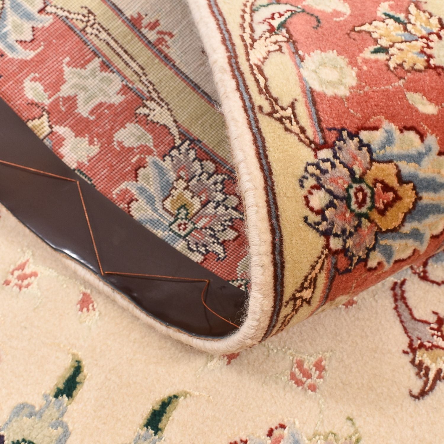 Løber Persisk tæppe - Tabriz - Premium - 205 x 81 cm - beige