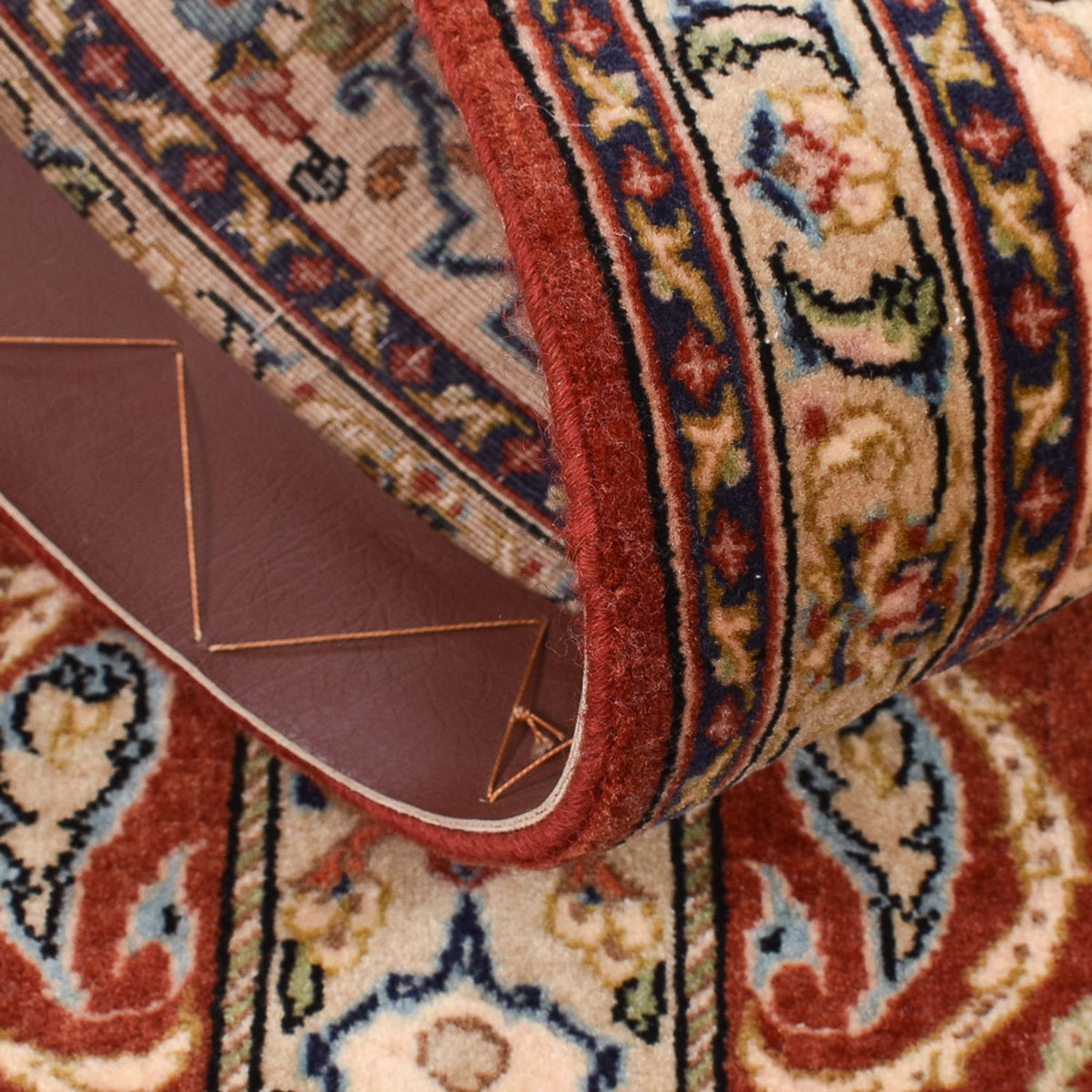 Løber Persisk tæppe - Ghom - Royal - 151 x 52 cm - mørk beige