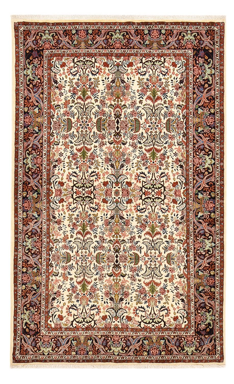 Persisk tæppe - Bijar - 227 x 141 cm - mørk beige