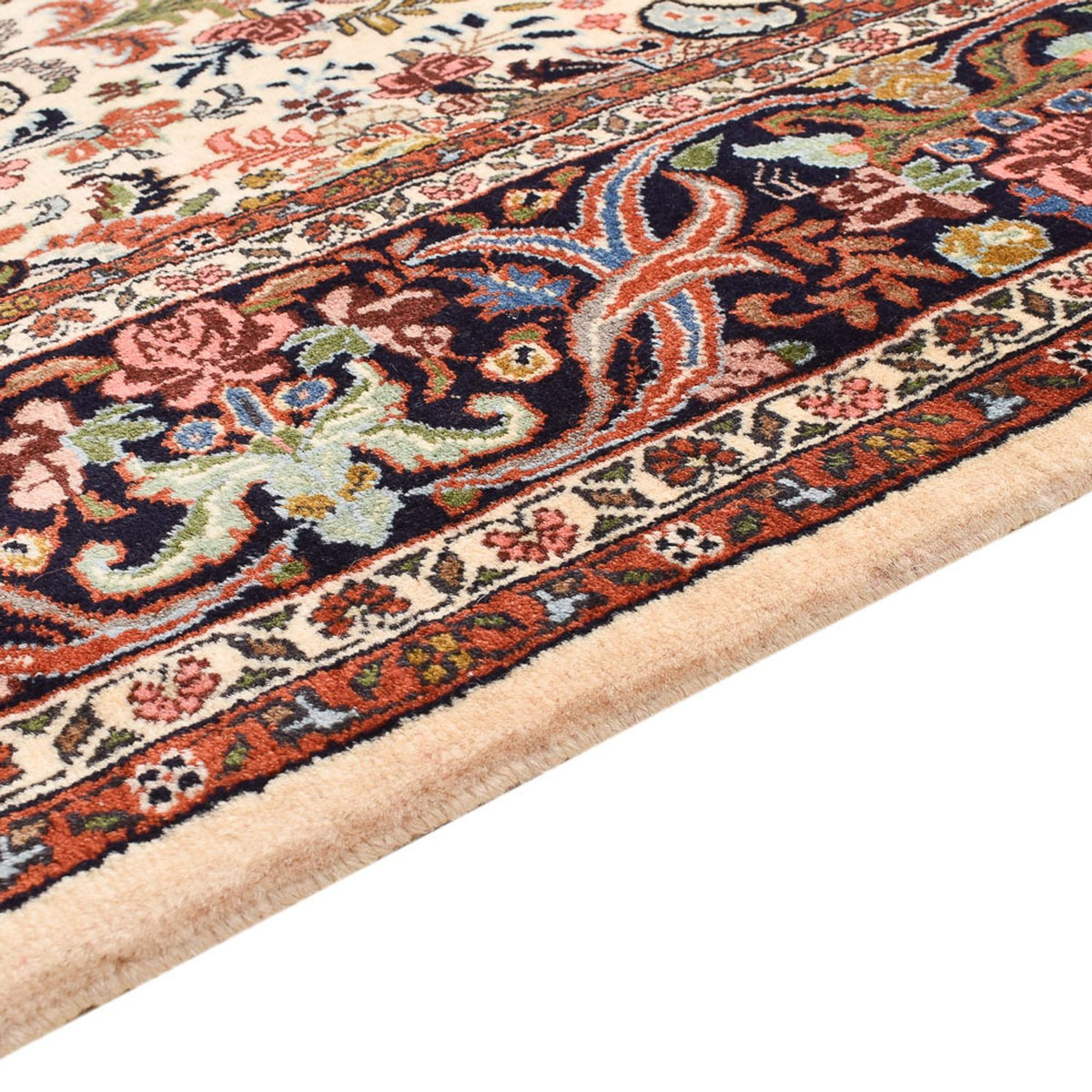Persisk tæppe - Bijar - 227 x 141 cm - mørk beige