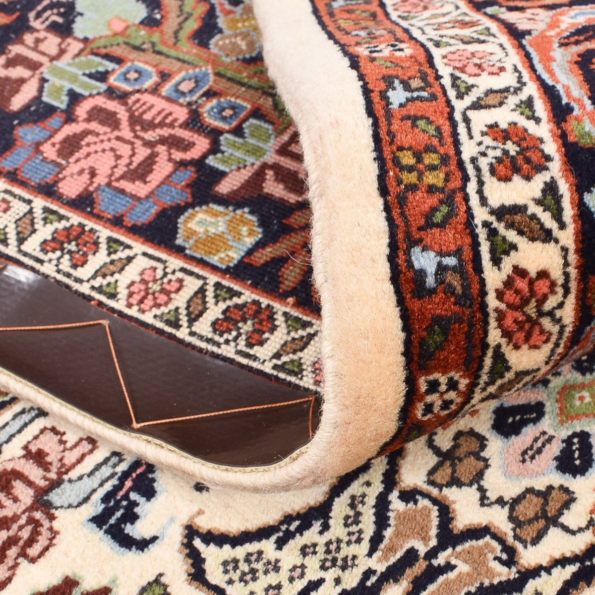 Persisk tæppe - Bijar - 227 x 141 cm - mørk beige