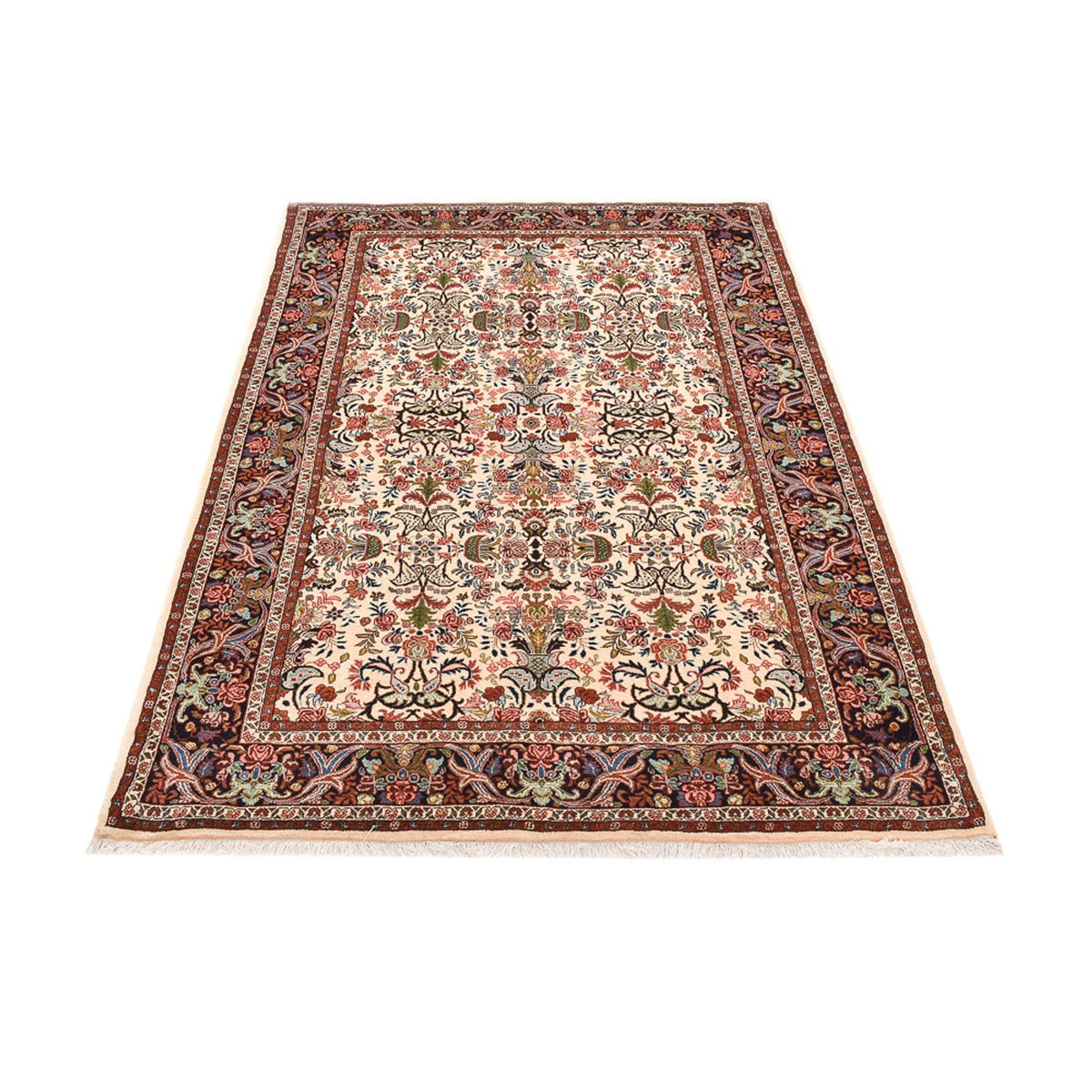 Persisk tæppe - Bijar - 227 x 141 cm - mørk beige