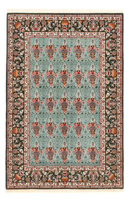 Persisk tæppe - Isfahan - Premium - 193 x 130 cm - turkis
