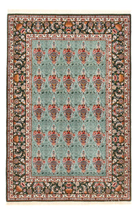 Persisk tæppe - Isfahan - Premium - 193 x 130 cm - turkis