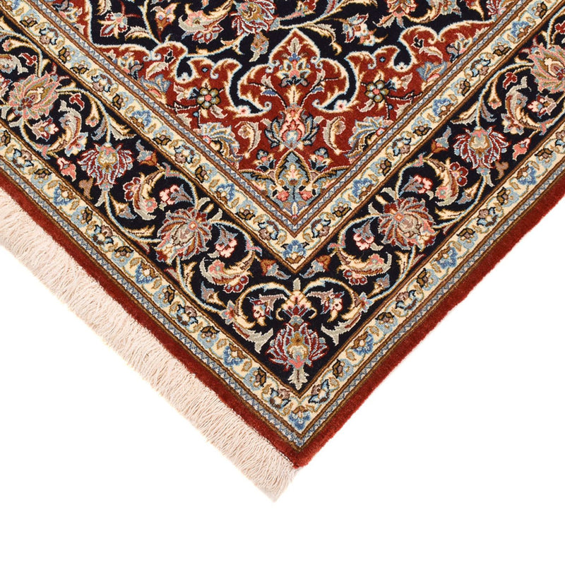Persisk tæppe - Isfahan - Premium - 158 x 103 cm - mørkeblå