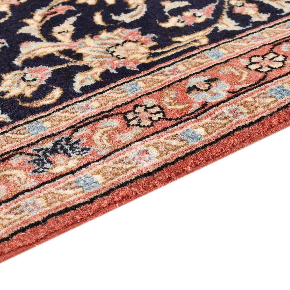 Løber Persisk tæppe - Ghom - Royal - 150 x 52 cm - mørkeblå