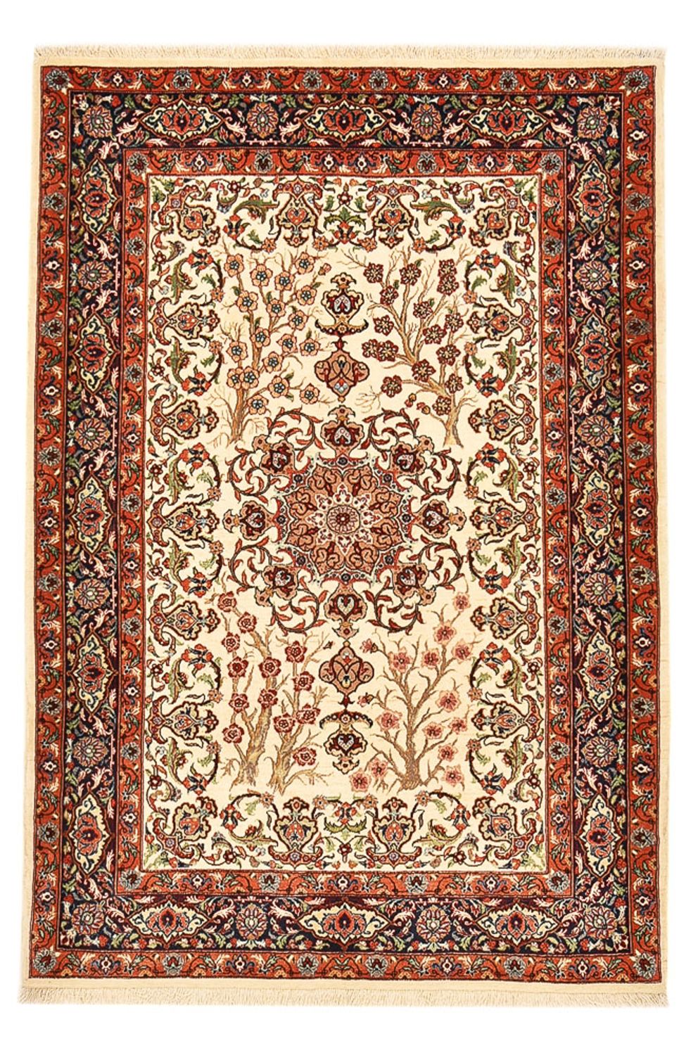 Persisk tæppe - Ghom - Royal - 157 x 109 cm - lys beige