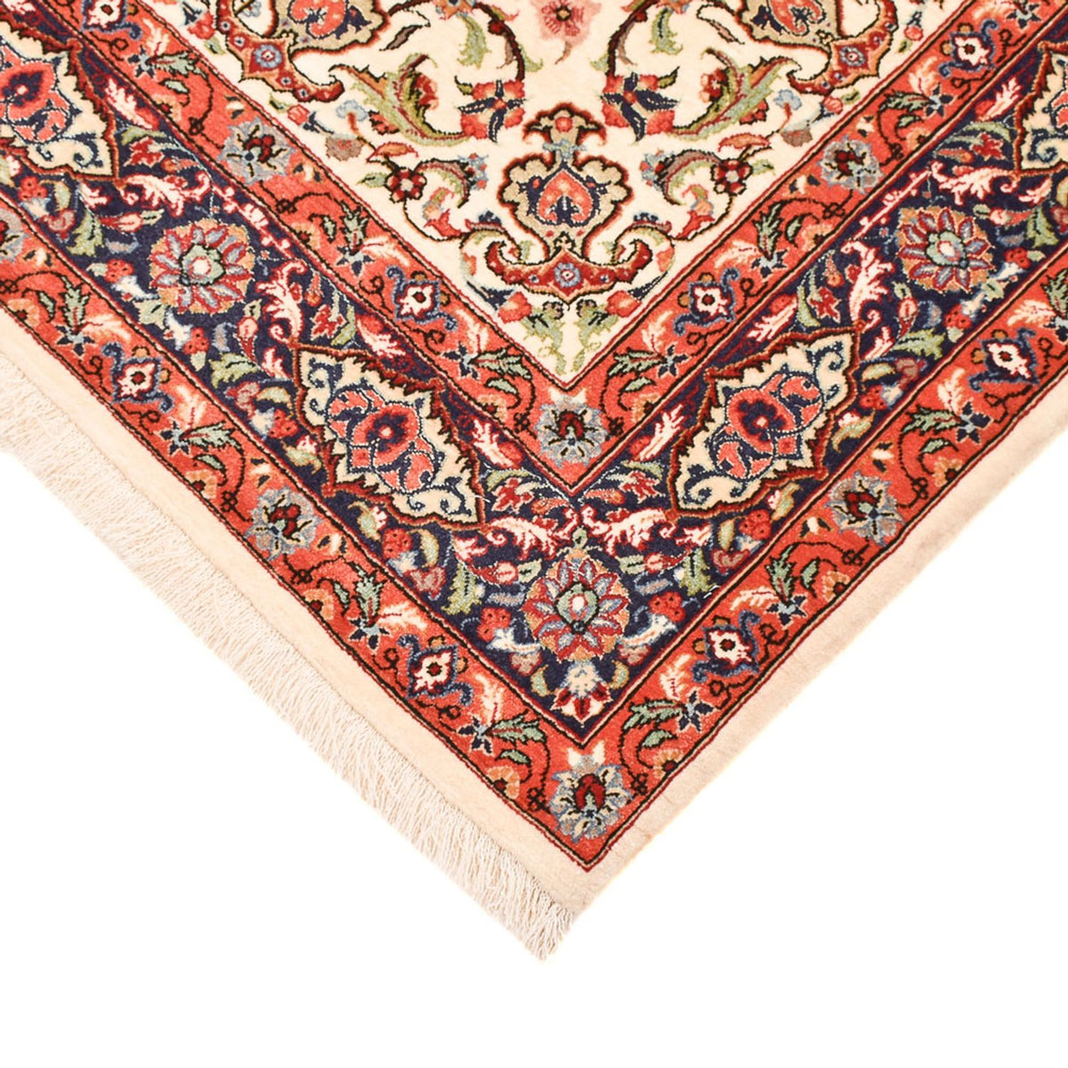 Persisk tæppe - Ghom - Royal - 157 x 109 cm - lys beige