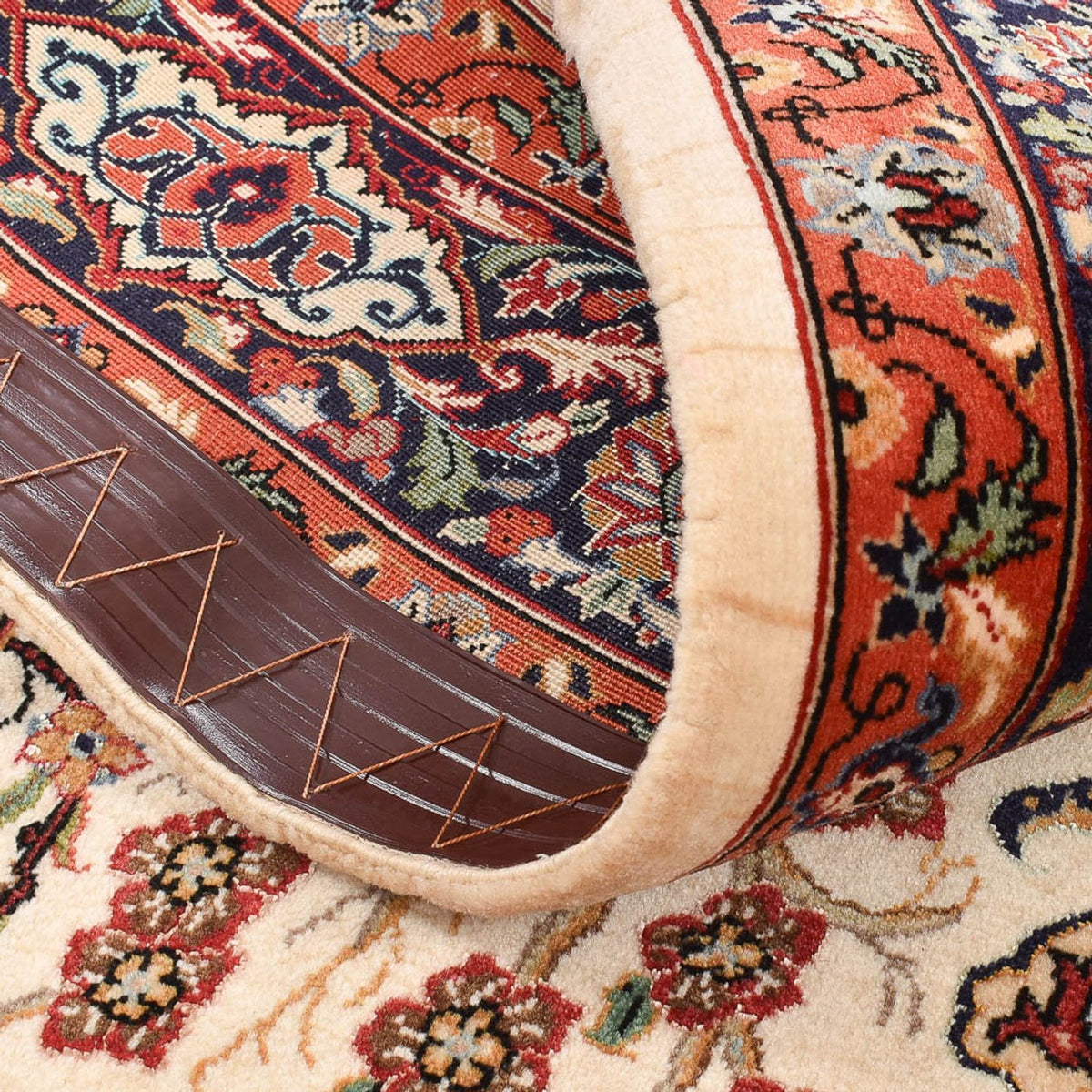 Persisk tæppe - Ghom - Royal - 157 x 109 cm - lys beige