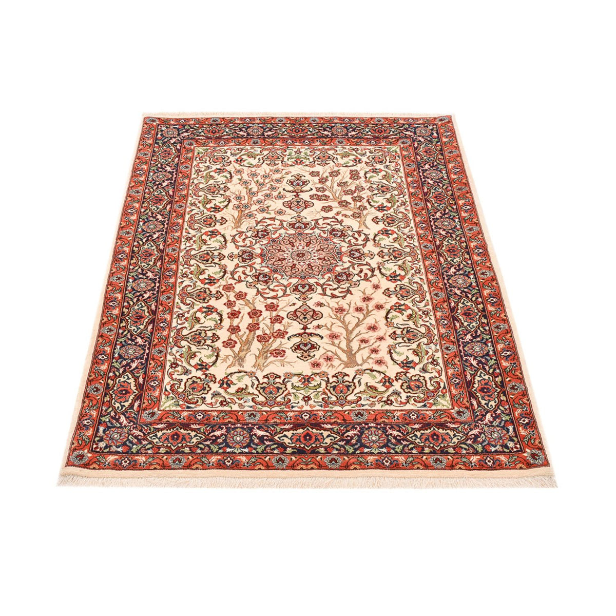Persisk tæppe - Ghom - Royal - 157 x 109 cm - lys beige