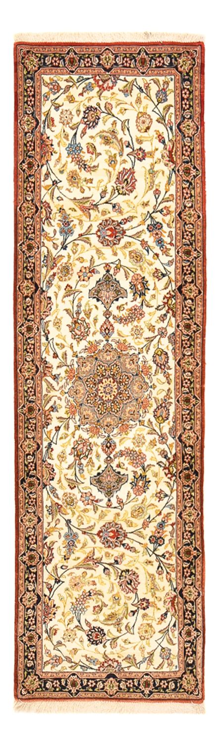 Løber Persisk tæppe - Ghom - Royal - 195 x 58 cm - lys beige