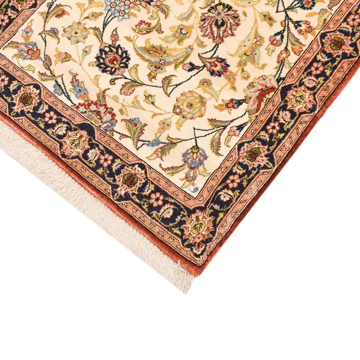 Løber Persisk tæppe - Ghom - Royal - 195 x 58 cm - lys beige