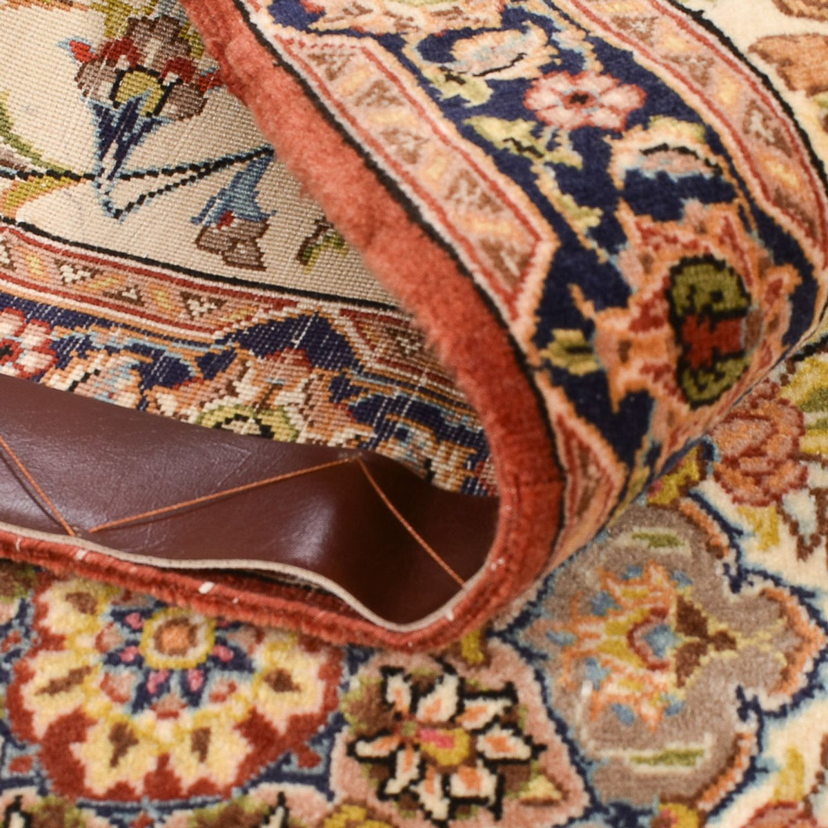 Løber Persisk tæppe - Ghom - Royal - 195 x 58 cm - lys beige