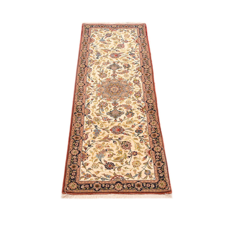 Løber Persisk tæppe - Ghom - Royal - 195 x 58 cm - lys beige