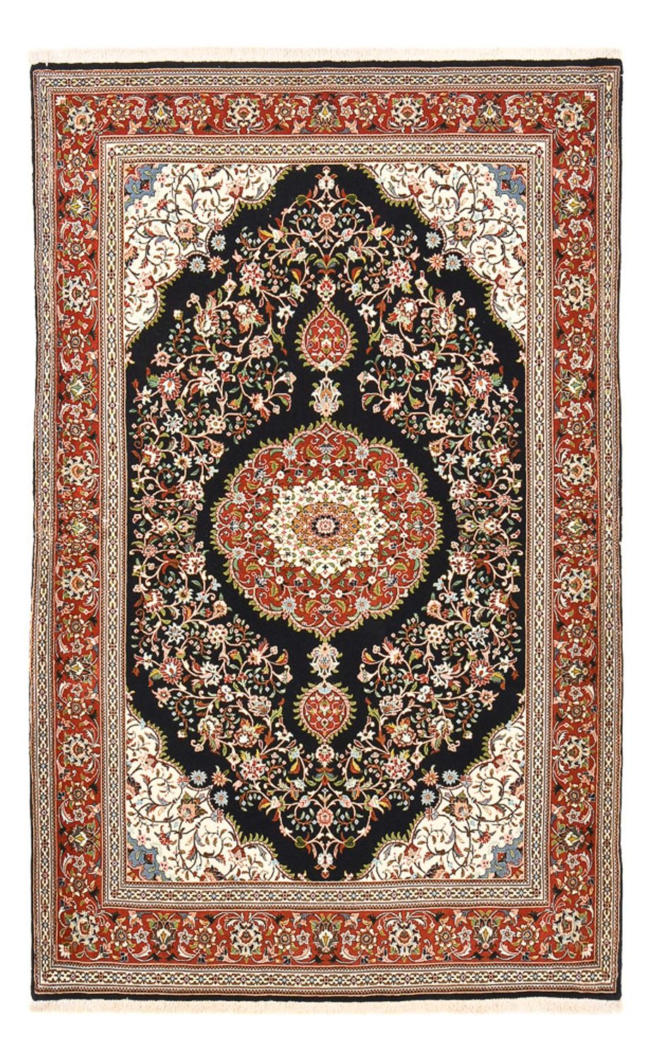 Persisk tæppe - Ghom - Royal - 218 x 138 cm - mørkeblå