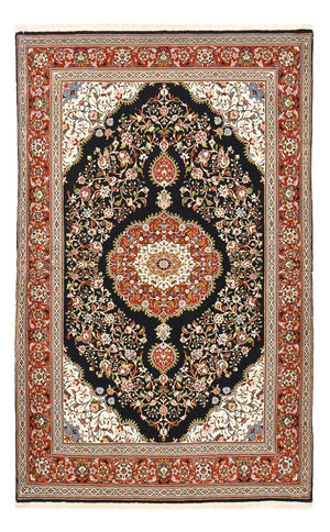 Persisk tæppe - Ghom - Royal - 218 x 138 cm - mørkeblå