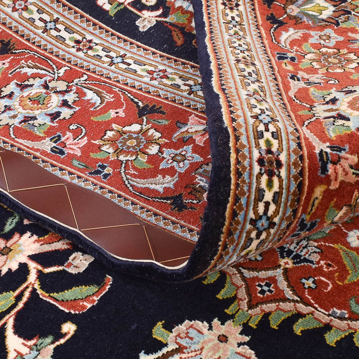 Persisk tæppe - Ghom - Royal - 218 x 138 cm - mørkeblå