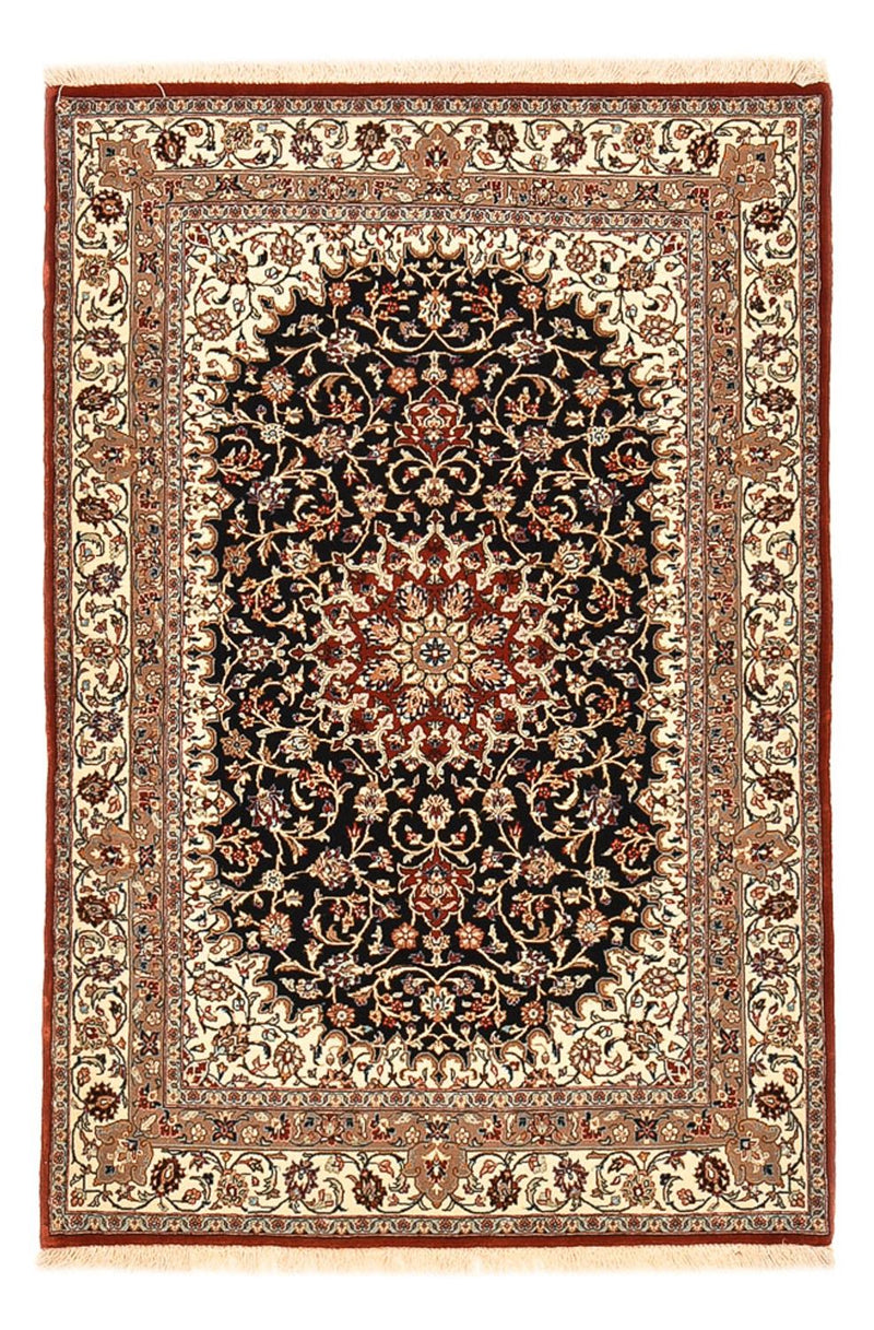 Persisk tæppe - Ghom - Royal - 154 x 103 cm - mørkeblå