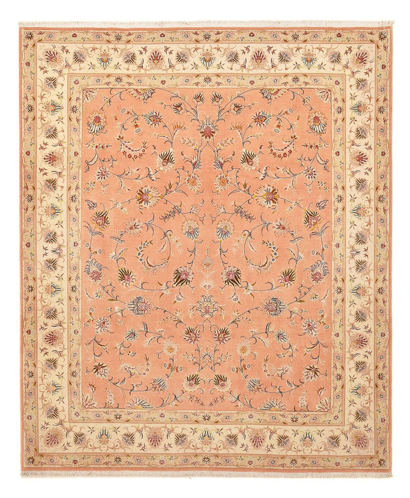 Persisk tæppe - Tabriz - Royal - 305 x 248 cm - lysrød