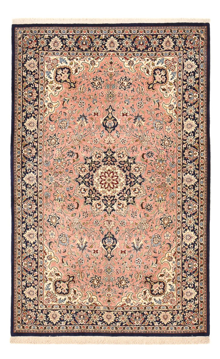 Persisk tæppe - Ghom - Royal - 216 x 135 cm - lysrød