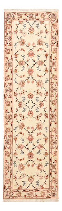 Løber Persisk tæppe - Tabriz - Royal - 262 x 77 cm - beige