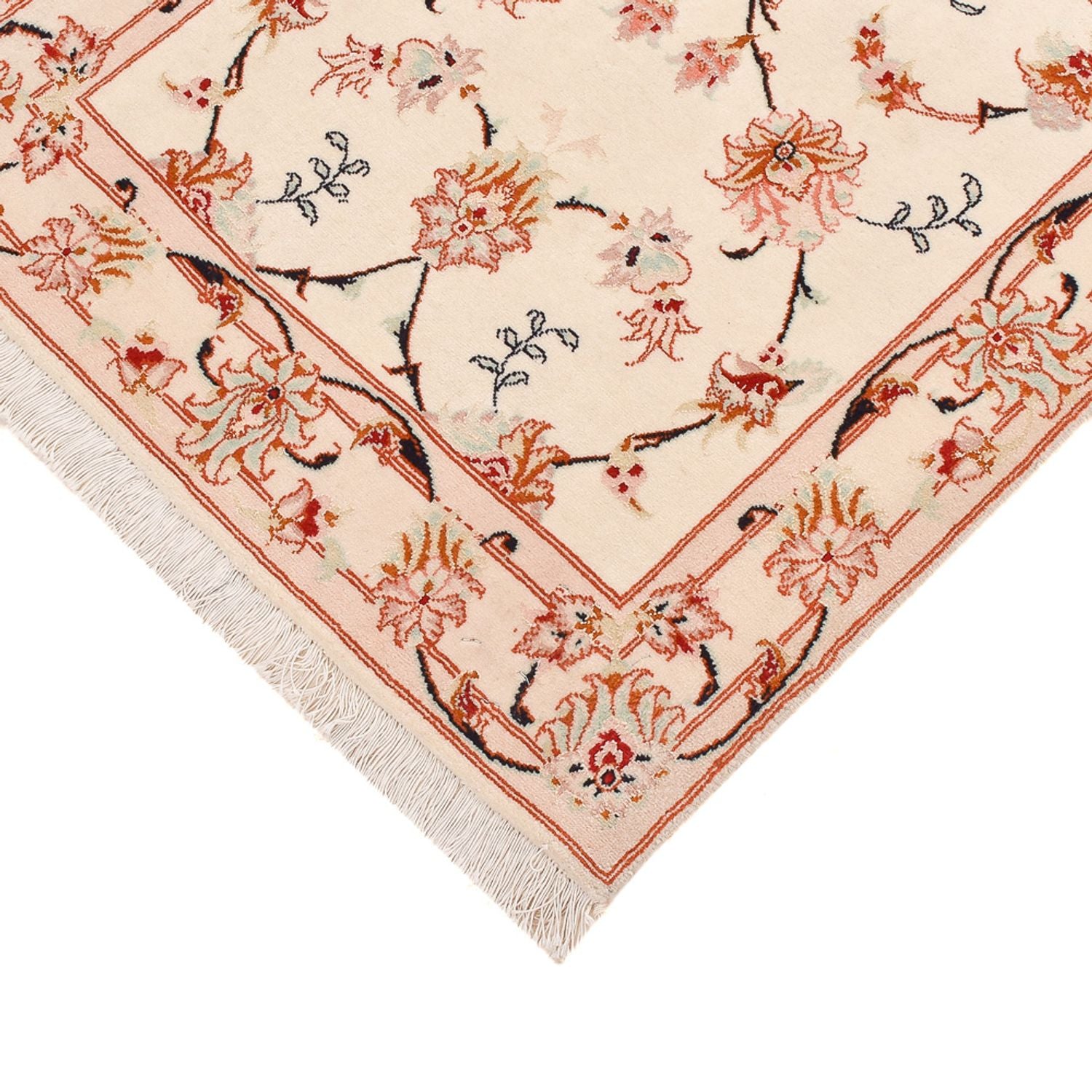 Løber Persisk tæppe - Tabriz - Royal - 262 x 77 cm - beige