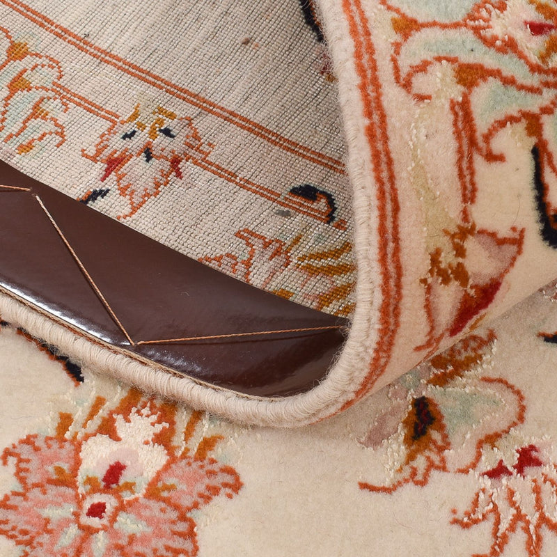 Løber Persisk tæppe - Tabriz - Royal - 262 x 77 cm - beige