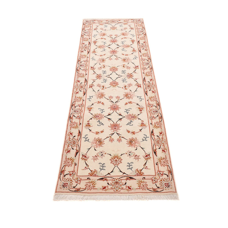 Løber Persisk tæppe - Tabriz - Royal - 262 x 77 cm - beige
