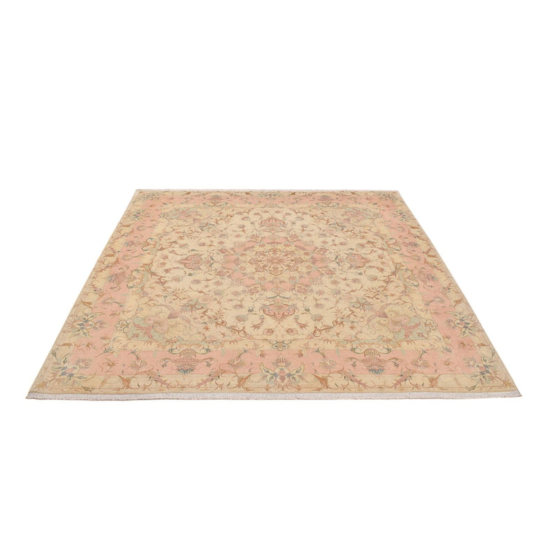 Persisk tæppe - Tabriz - Royal firkantet  - 248 x 242 cm - lys beige