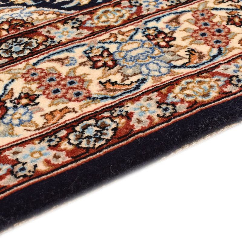 Persisk tæppe - Isfahan - Premium - 148 x 101 cm - mørkeblå