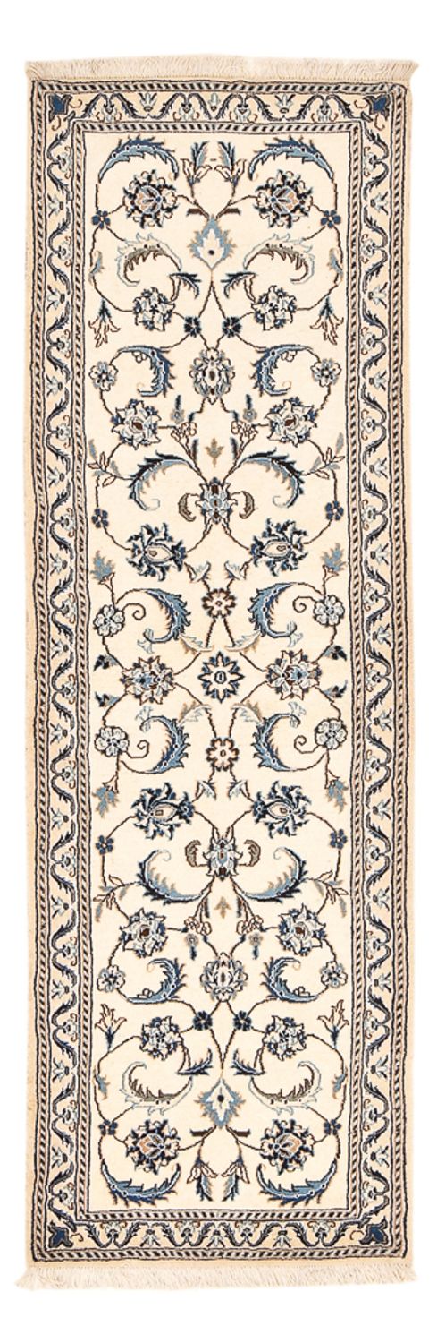 Løber Persisk tæppe - Nain - Royal - 202 x 60 cm - creme