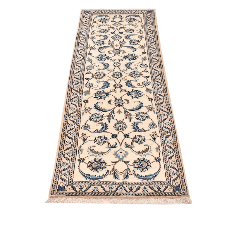 Løber Persisk tæppe - Nain - Royal - 202 x 60 cm - creme