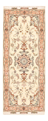 Løber Persisk tæppe - Tabriz - Royal - 210 x 81 cm - beige