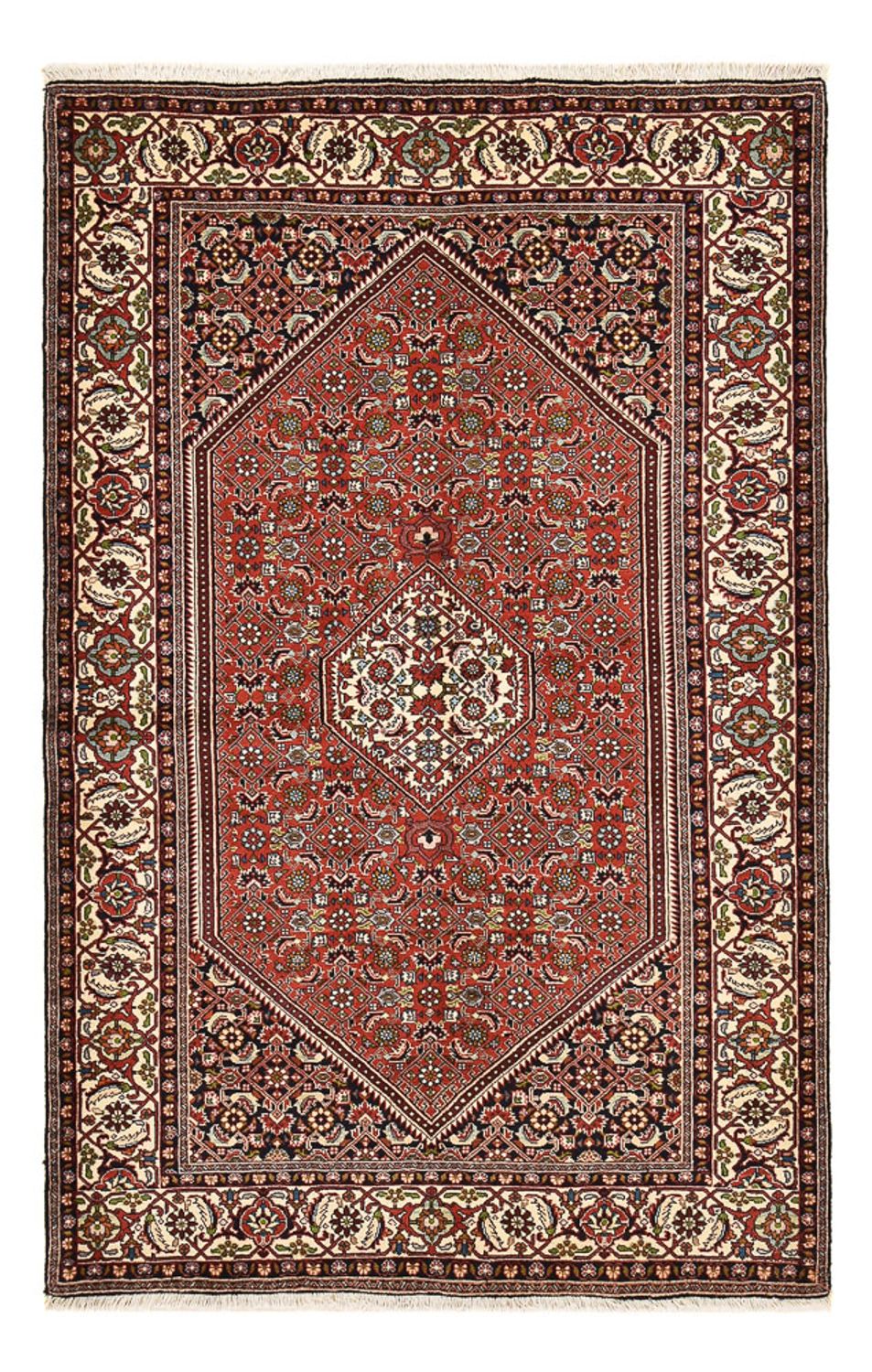 Persisk tæppe - Bijar - 219 x 137 cm - rust