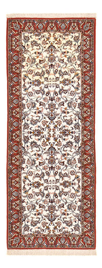 Løber Persisk tæppe - Isfahan - Premium - 190 x 70 cm - mørk beige