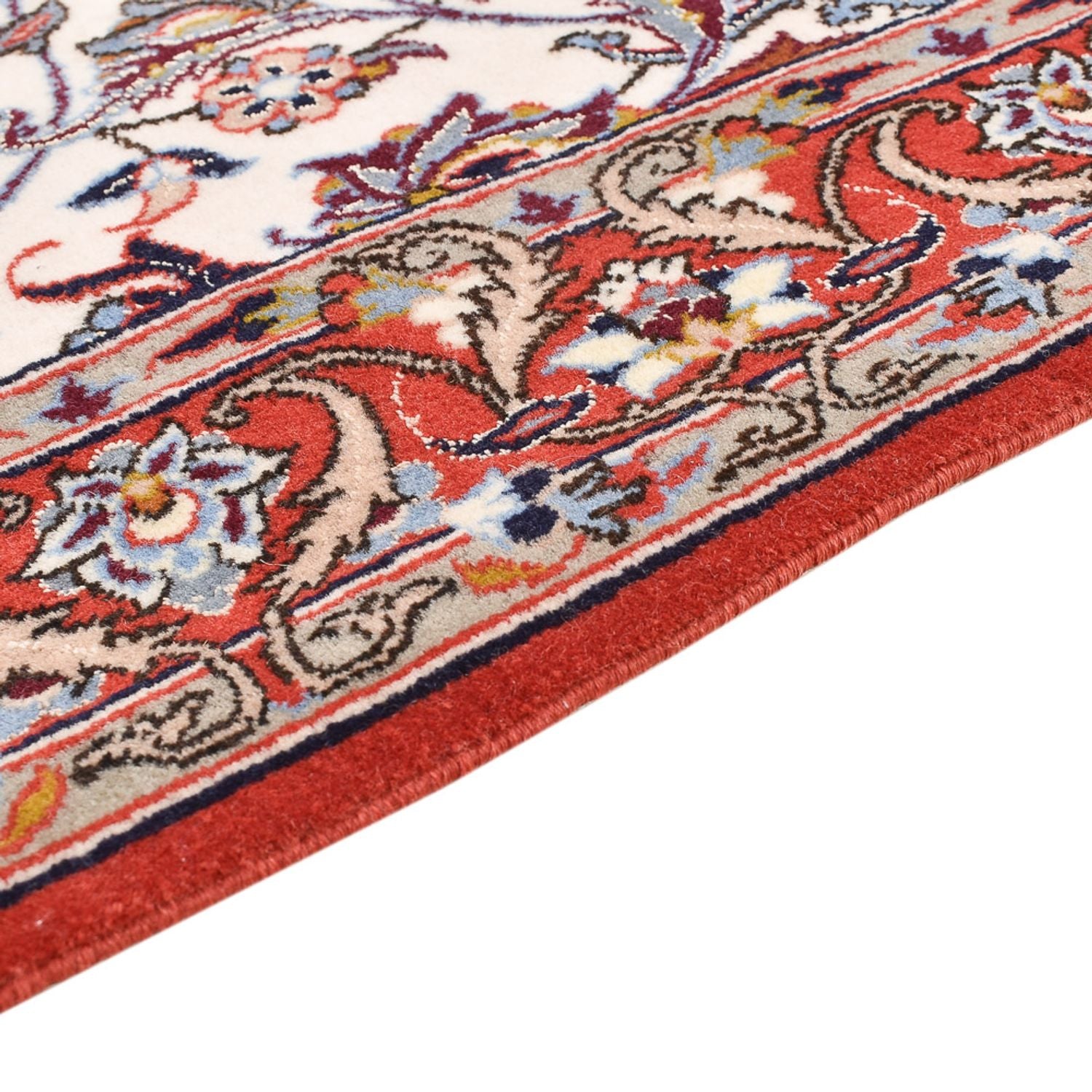 Løber Persisk tæppe - Isfahan - Premium - 190 x 70 cm - mørk beige