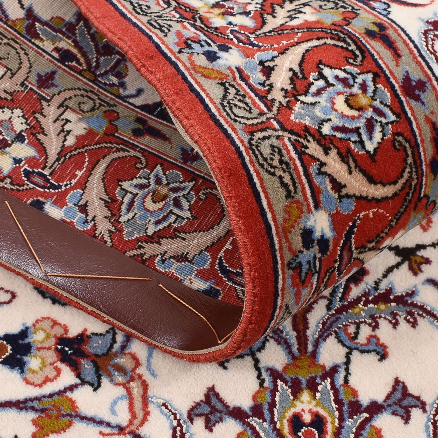 Løber Persisk tæppe - Isfahan - Premium - 190 x 70 cm - mørk beige