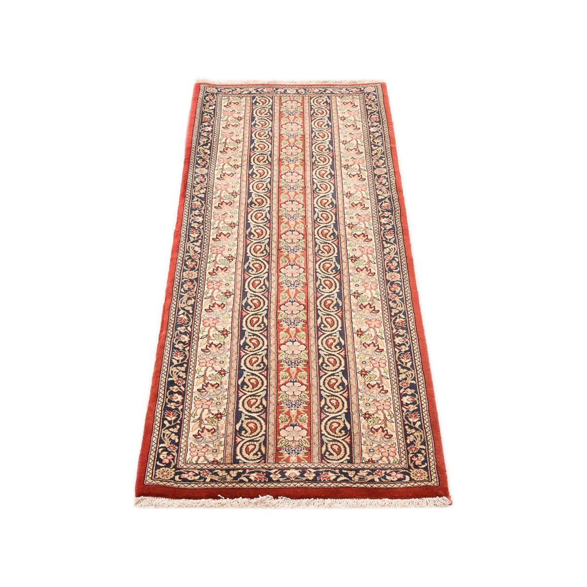 Løber Persisk tæppe - Ghom - Royal - 156 x 55 cm - mørk beige