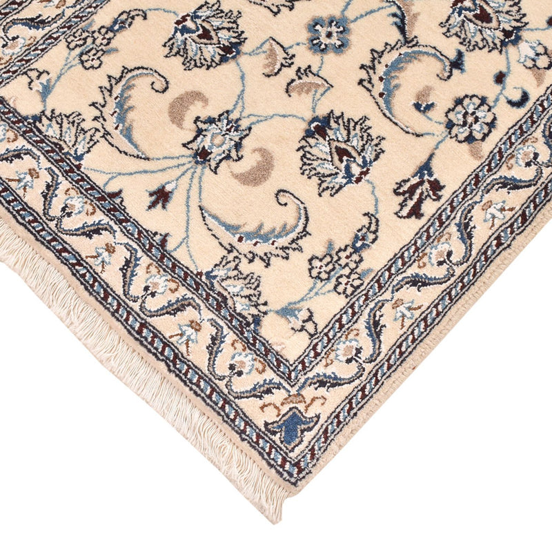 Løber Persisk tæppe - Nain - Royal - 195 x 60 cm - creme