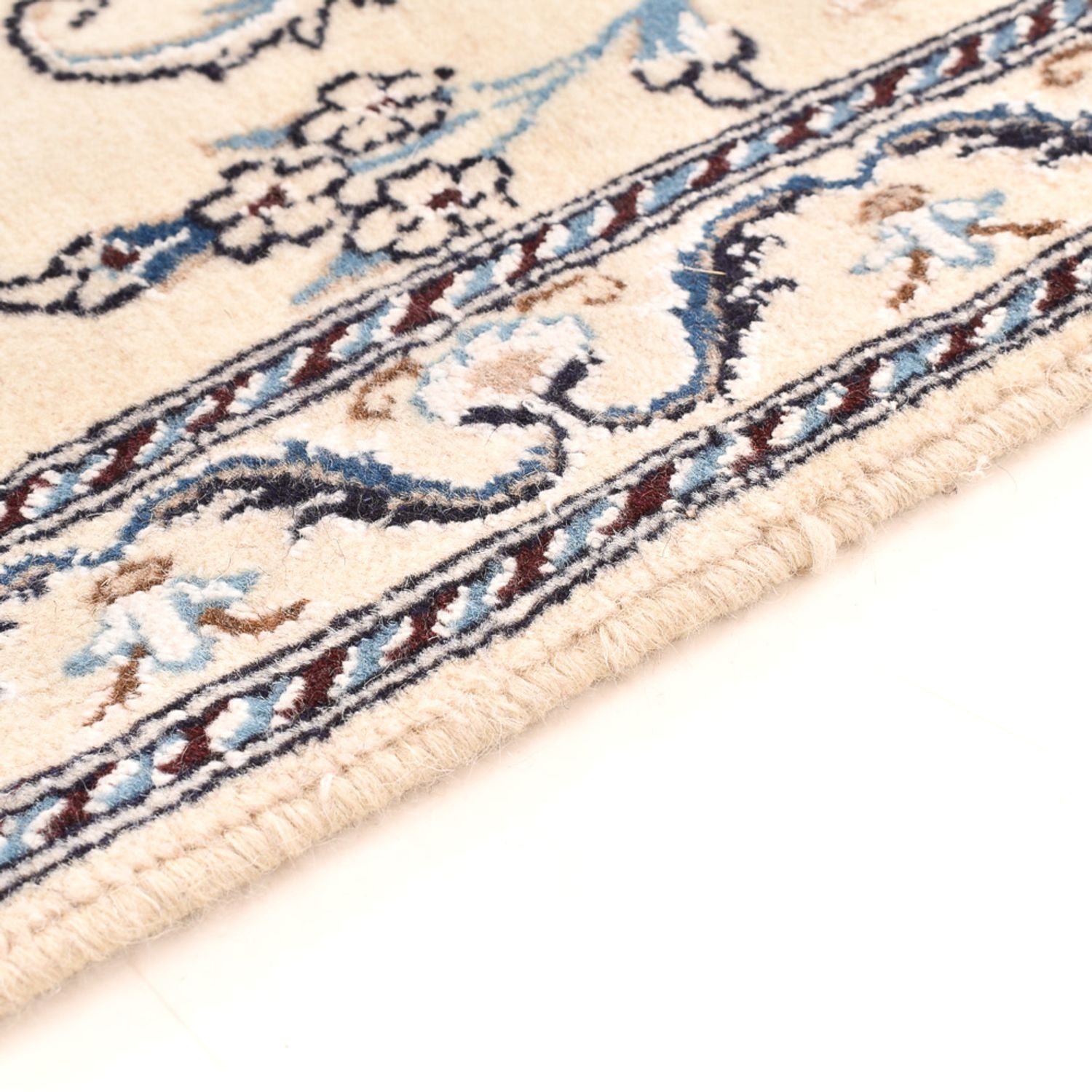 Løber Persisk tæppe - Nain - Royal - 195 x 60 cm - creme