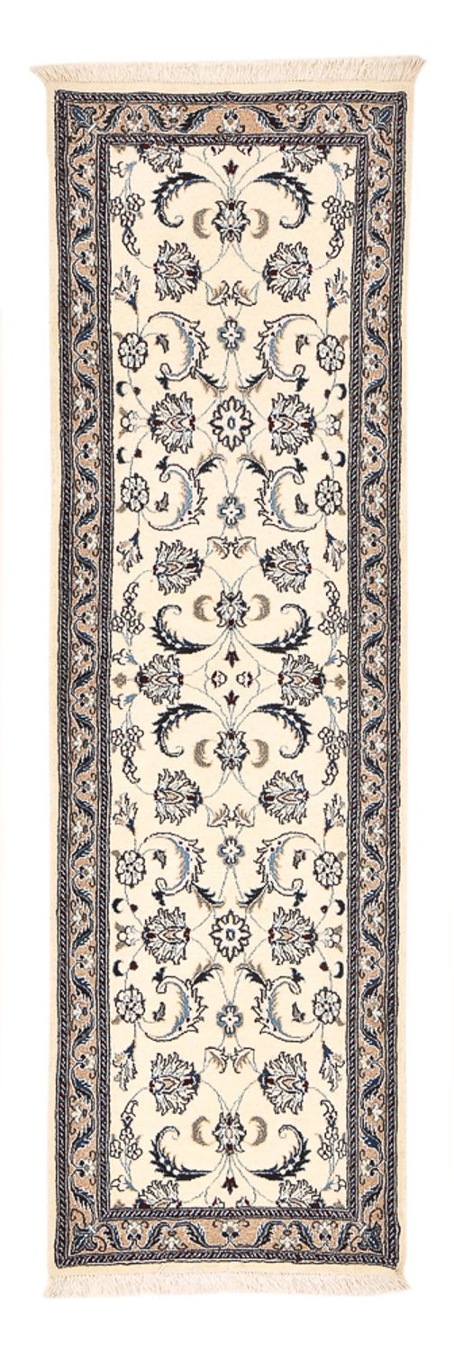 Løber Persisk tæppe - Nain - Royal - 202 x 58 cm - creme