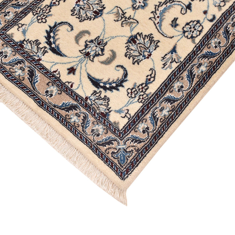 Løber Persisk tæppe - Nain - Royal - 202 x 58 cm - creme
