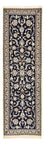 Løber Persisk tæppe - Nain - Royal - 196 x 66 cm - mørkeblå